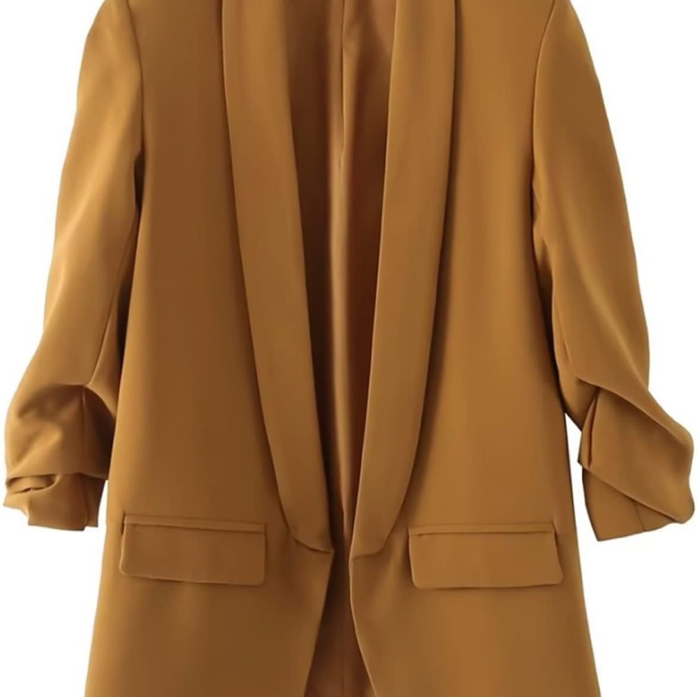 Chelsea & Theodore Camel Blazer